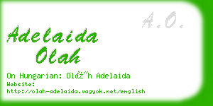 adelaida olah business card